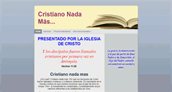 Desktop Screenshot of cristianonadamas.org