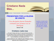 Tablet Screenshot of cristianonadamas.org
